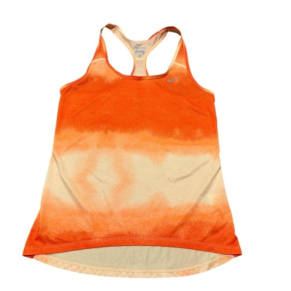 Nike Dri Fit Tank Top Racer Back Sunset Orange Women’s Size Small